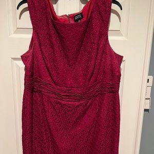 Deep Red Fitted Dress